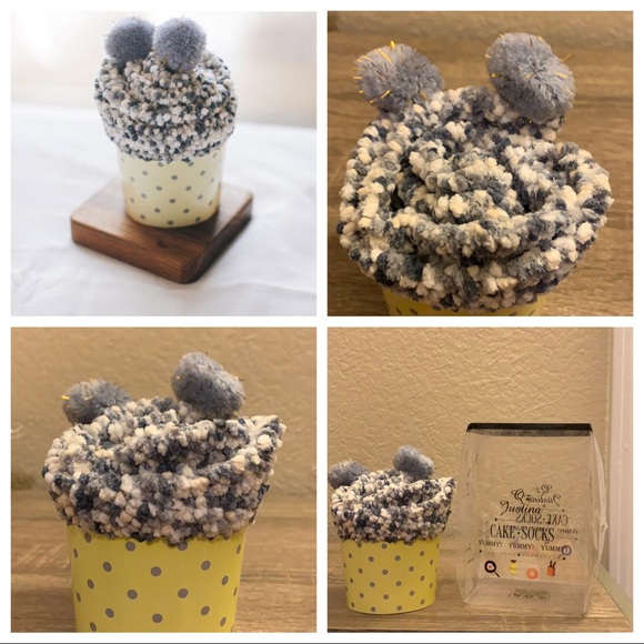 3 for $20 NWT Cozy Gray Cupcake Socks